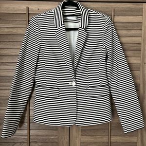 Black & White Stripe Blazer